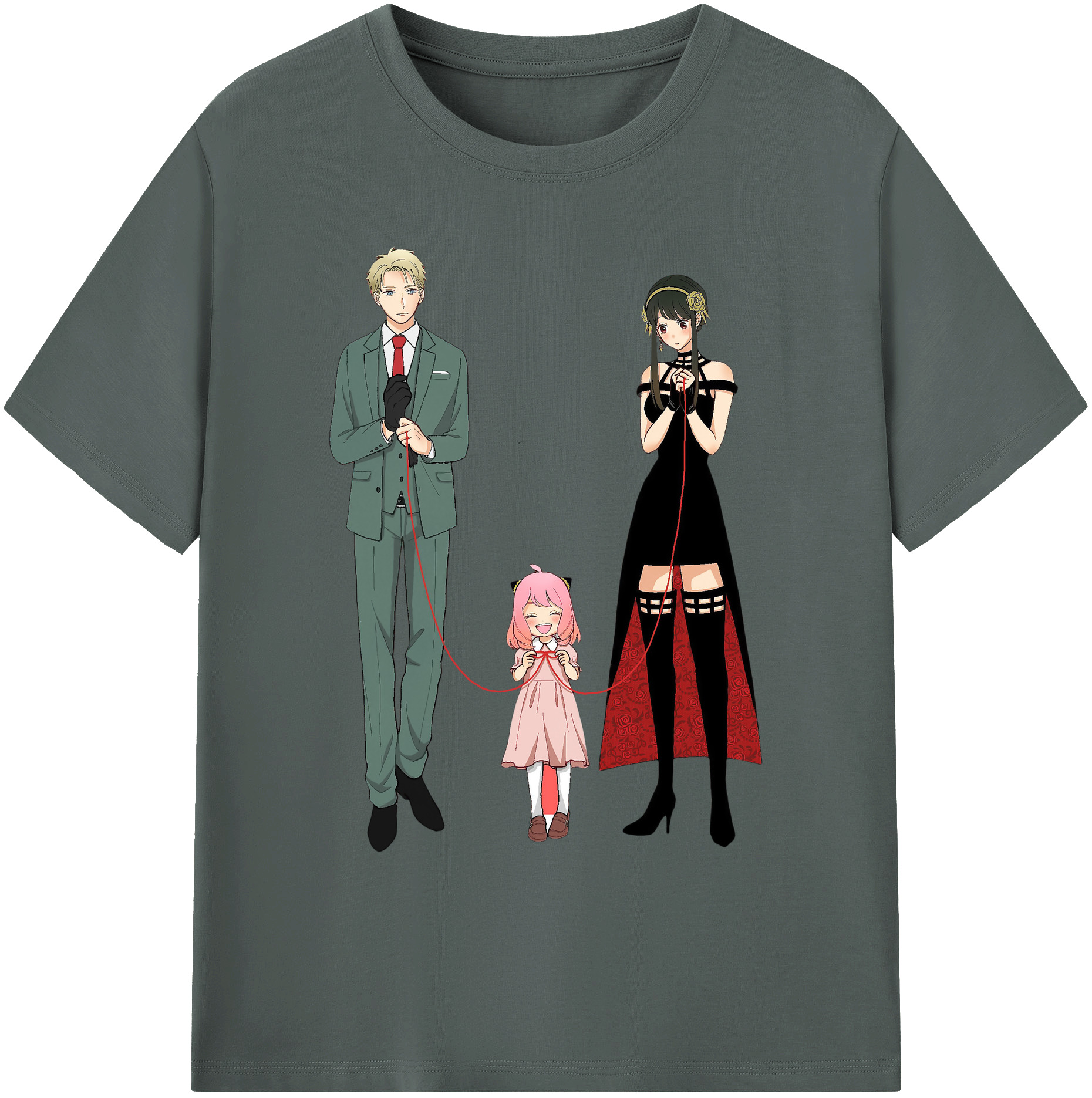 （画像用） SPY×FAMILY间谍家家酒 綿100％ メンズ半袖Tシャツ｜肌触りやわらか＆通気性